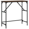 Konzolový stolek hnědý dub 75 x 32 x 75 cm kompozitní dřevo 834064