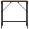 Konzolový stolek hnědý dub 75 x 32 x 75 cm kompozitní dřevo 834064
