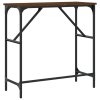 Konzolový stolek hnědý dub 75 x 32 x 75 cm kompozitní dřevo 834064