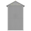 Zahradní domek světle šedý 192 x 152,5 x 237 cm pozinkovaná ocel 364530