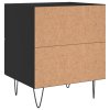 Noční stolky 2 ks černé 40 x 35 x 47,5 cm kompozitní dřevo 827295