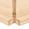 Stolní deska 140x50x(2-6) cm neošetřený masivní dubové dřevo 3156317