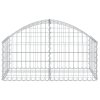 Klenutý gabionový koš 100 x 50 x 40/60 cm pozinkované železo 153432
