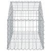 Klenutý gabionový koš 100 x 50 x 40/60 cm pozinkované železo 153432