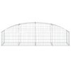 Klenutý gabionový koš 200 x 50 x 40/60 cm pozinkované železo 153472