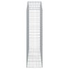 Klenutý gabionový koš 200 x 50 x 180/200 cm pozinkované železo 153479