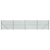 Drátěné pletivo s přírubami zelené 1,6 x 10 m 153940