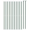 Drátěné pletivo s přírubami zelené 1,8 x 25 m 153949