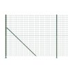 Drátěný plot s přírubami zelený 2,2 x 10 m 154167