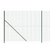 Drátěný plot s přírubami zelený 1,8 x 25 m 154173