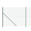 Drátěný plot s přírubami zelený 2 x 25 m 154190