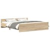 Rám postele s hlavovým a nožním čelem dub sonoma 180 x 200 cm 3203770