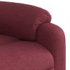 Masážní polohovací křeslo vínové textil 373425