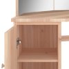 Rohový toaletní stolek s LED světlem dub 111 x 54 x 141,5 cm 326533
