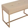Lavice 80 cm béžová sametová 247559