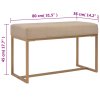 Lavice 80 cm béžová sametová 247559