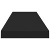 Plovoucí nástěnné police 4 ks černé 90 x 23,5 x 3,8 cm MDF 323840