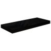 Plovoucí nástěnné police 4 ks lesklé černé 60x23,5x3,8 cm MDF 323771
