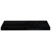 Plovoucí nástěnné police 4 ks lesklé černé 60x23,5x3,8 cm MDF 323771