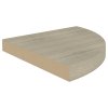 323926 vidaXL Floating Corner Shelves 2 pcs Oak 35x35x3,8 cm MDF 323926