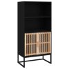 Highboard černý 60 x 35 x 125 cm kompozitní dřevo 352134