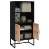 Highboard černý 60 x 35 x 125 cm kompozitní dřevo 352134