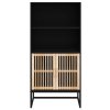 Highboard černý 60 x 35 x 125 cm kompozitní dřevo 352134
