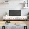 TV skříňka bílá s vysokým leskem 150x36x30 cm kompozitní dřevo 829174