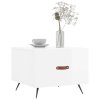 Konferenční stolky 2 ks lesklé bílé 50x50x40cm kompozitní dřevo 829337
