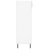 Botník bílý s vysokým leskem 60 x 35 x 105 cm kompozitní dřevo 829630