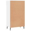 Botník bílý s vysokým leskem 60 x 35 x 105 cm kompozitní dřevo 829630