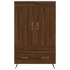 Skříň highboard hnědý dub 69,5 x 31 x 115 cm kompozitní dřevo 830299