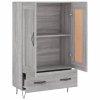 Skříň highboard šedá sonoma 69,5 x 31 x 115 cm kompozitní dřevo 830322