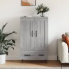 Skříň highboard šedá sonoma 69,5 x 31 x 115 cm kompozitní dřevo 830322