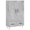 Skříň highboard betonově šedá 69,5x31x115 cm kompozitní dřevo 830320
