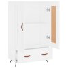 Skříň highboard bílá 69,5 x 31 x 115 cm kompozitní dřevo 830292