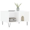 Konferenční stolek bílý s leskem 60x50x36,5 cm kompozitní dřevo 830542