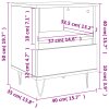 Noční stolky 2 ks dub sonoma 40 x 35 x 50 cm kompozitní dřevo 830627