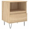 Noční stolky 2 ks dub sonoma 40 x 35 x 50 cm kompozitní dřevo 830627