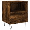 Noční stolky 2 ks kouřový dub 40 x 35 x 50 cm kompozitní dřevo 830631