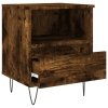 Noční stolky 2 ks kouřový dub 40 x 35 x 50 cm kompozitní dřevo 830631