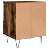 Noční stolky 2 ks kouřový dub 40 x 35 x 50 cm kompozitní dřevo 830631