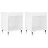 Noční stolky 2 ks bílé 40 x 35 x 50 cm kompozitní dřevo 830701