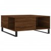 Konferenční stolek hnědý dub 80 x 80 x 36,5 cm kompozitní dřevo 830795