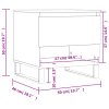 Konferenční stolky 2 ks kouřový dub 50x46x50cm kompozitní dřevo 830935