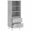 Skříň highboard betonově šedá 40 x 36 x 110 cm kompozitní dřevo 831512