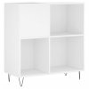 Skříňka na LP desky bílá 84,5 x 38 x 89 cm kompozitní dřevo 831772
