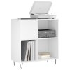 Skříňka na LP desky bílá 84,5 x 38 x 89 cm kompozitní dřevo 831772