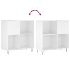 Skříňka na LP desky bílá 84,5 x 38 x 89 cm kompozitní dřevo 831772