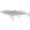 Rám postele bez matrace kouřový dub 140x200 cm kompozitní dřevo 832042